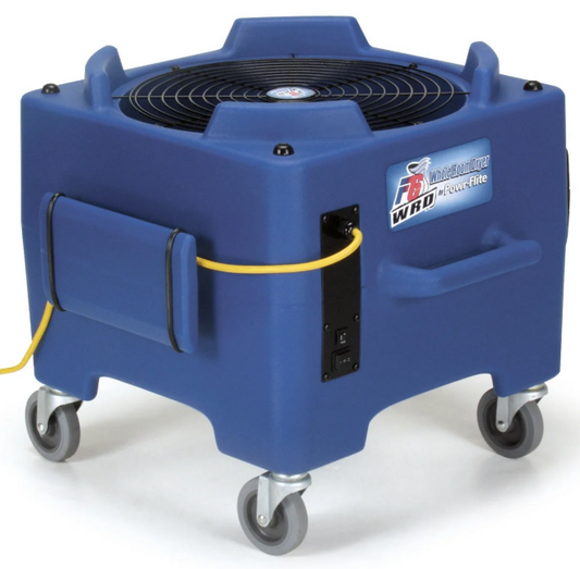 Powr-Flite® PDF6WRD Downdraft Floor Dryer With Handle & Wheels - 2 Speed, 1/4 HP, 3500 CFM