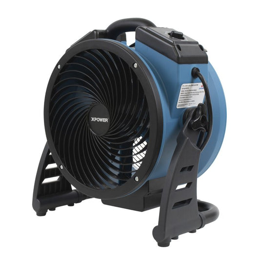XPOWER FC-150B Whole Room Air Circulator Utility Fan - 1000CFM, 11" Variable Speed Brushless DC Motor Recharge AC/DC