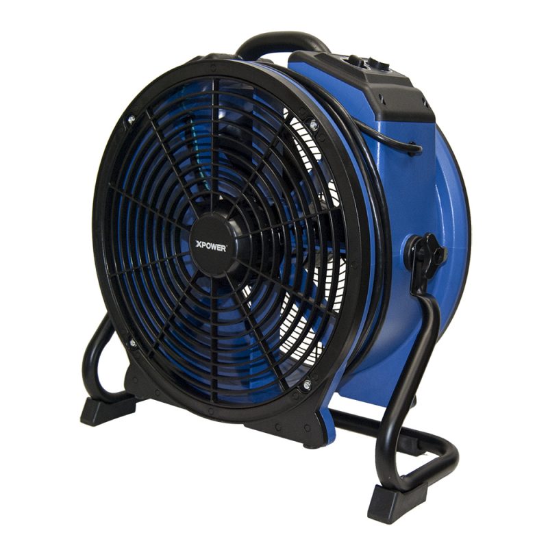 XPOWER X-48ATR Industrial Axial Fan With Timer - Variable Speed, 1/3 HP, 3600 CFM