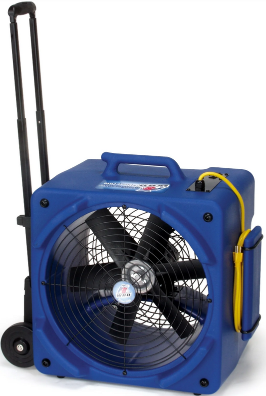 Powr-Flite® PDF6WRD Downdraft Floor Dryer With Handle & Wheels - 2 Speed, 1/4 HP, 3500 CFM