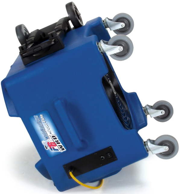 Powr-Flite® PDF6WRD Downdraft Floor Dryer With Handle & Wheels - 2 Speed, 1/4 HP, 3500 CFM