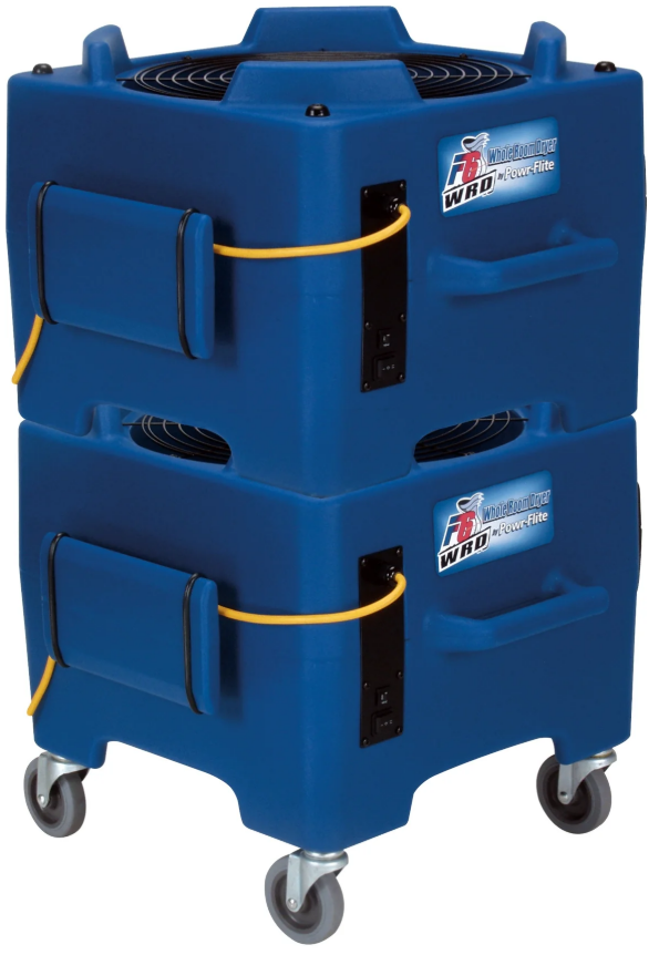 Powr-Flite® PDF6WRD Downdraft Floor Dryer With Handle & Wheels - 2 Speed, 1/4 HP, 3500 CFM