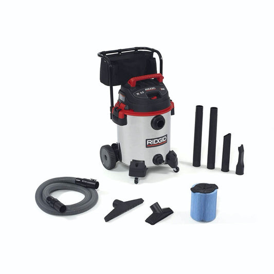 RIDGID 1610RV Wet/Dry Vac, 16 Gal, Stainless Steel