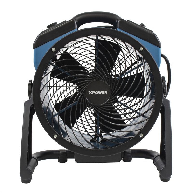 XPOWER FC-150B Whole Room Air Circulator Utility Fan - 1000CFM, 11" Variable Speed Brushless DC Motor Recharge AC/DC