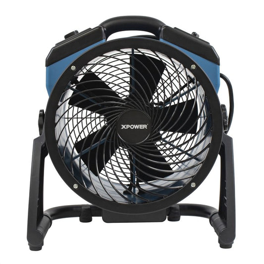 XPOWER FC-150B Whole Room Air Circulator Utility Fan - 1000CFM, 11" Variable Speed Brushless DC Motor Recharge AC/DC