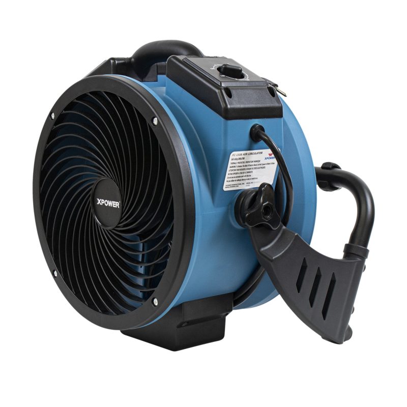 XPOWER FC-150B Whole Room Air Circulator Utility Fan - 1000CFM, 11" Variable Speed Brushless DC Motor Recharge AC/DC