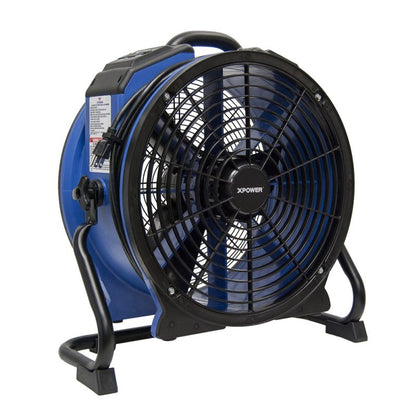 XPOWER X-48ATR Industrial Axial Fan With Timer - Variable Speed, 1/3 HP, 3600 CFM